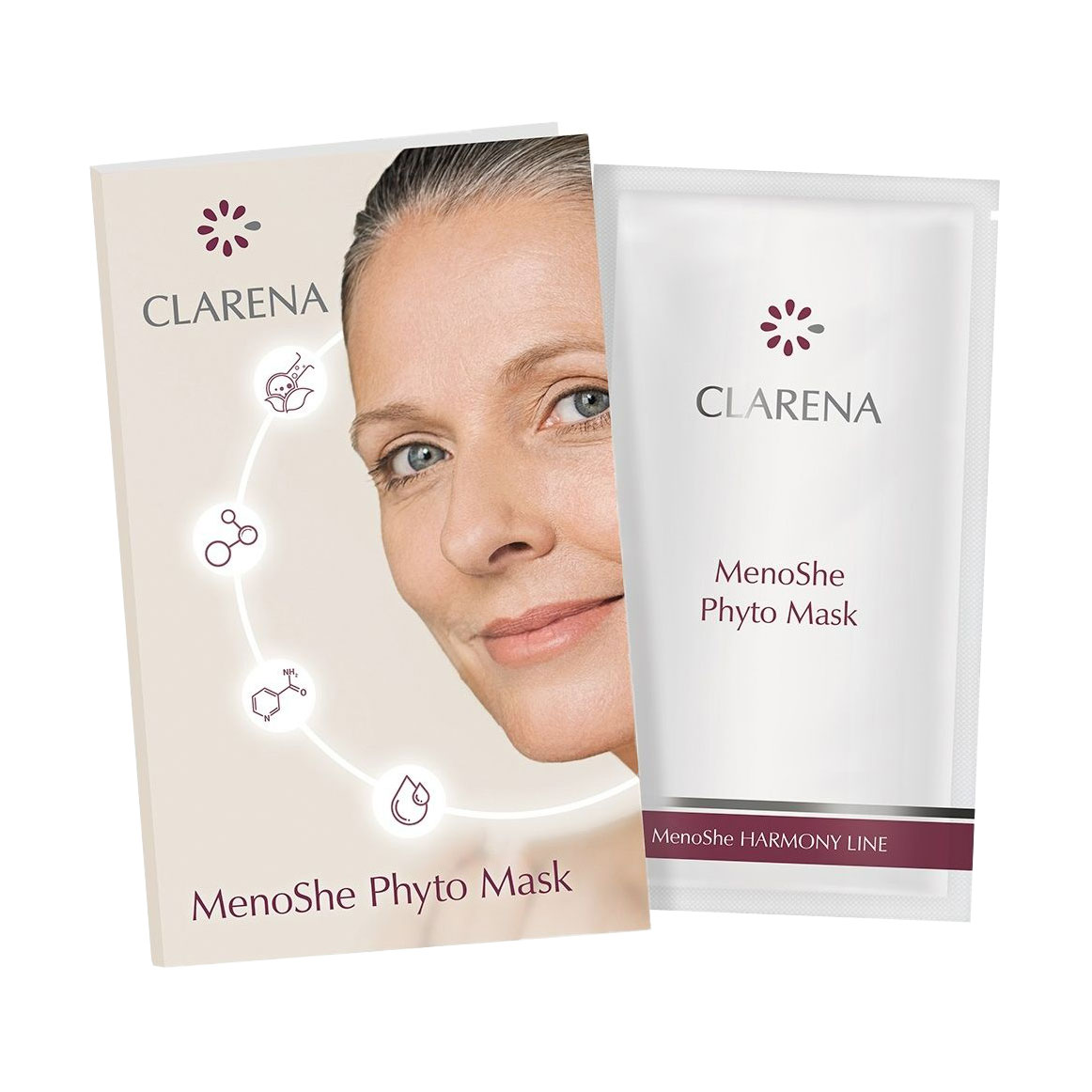 Кремоподібна маска Clarena MenoShe Harmony Line MenoShe Phyto Mask для зрілої шкіри обличчя, 5 мл